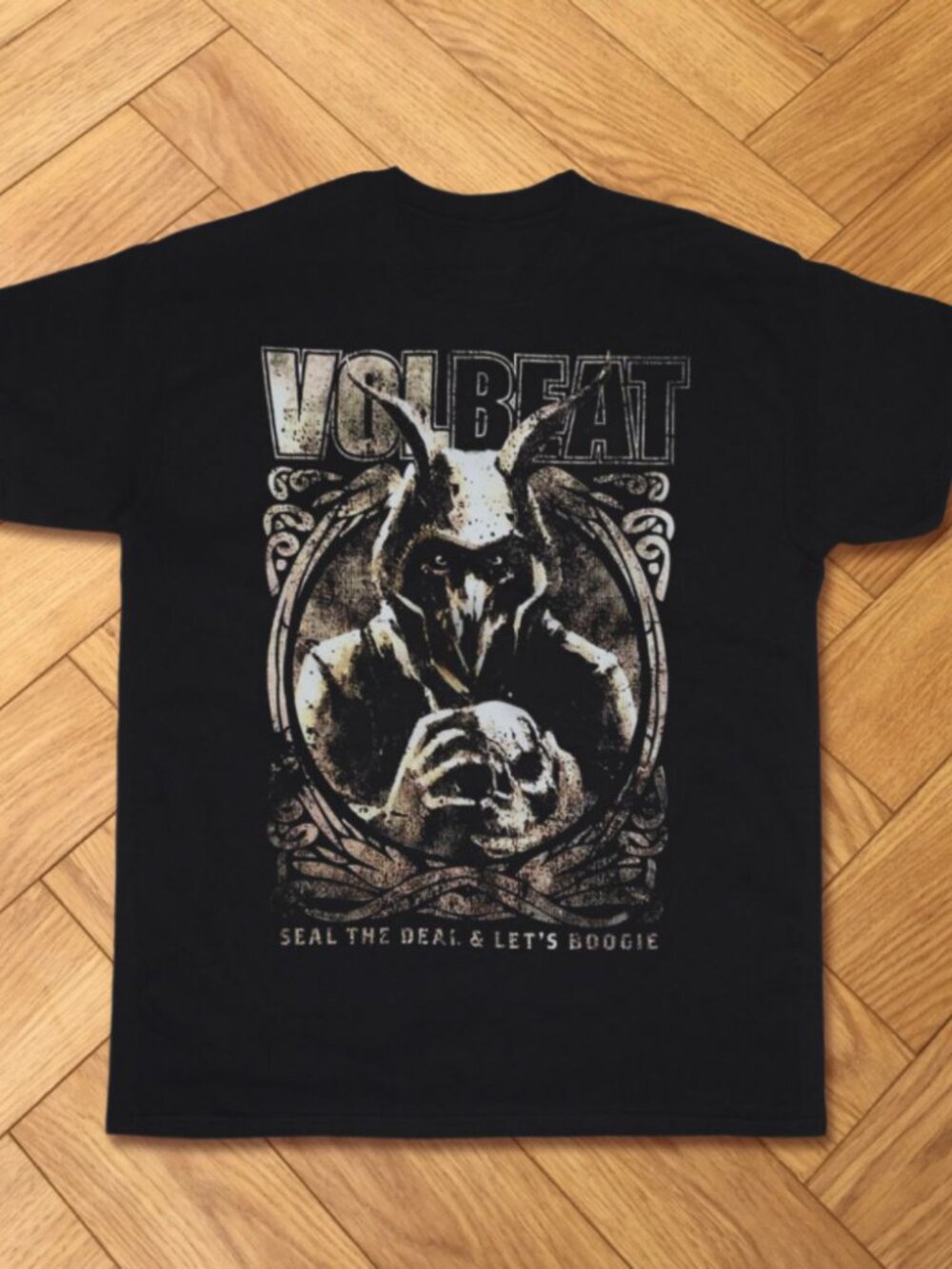 Volbeat Seal The Deal Let's Boogie Dark Graphic Tee Black T-Shirt